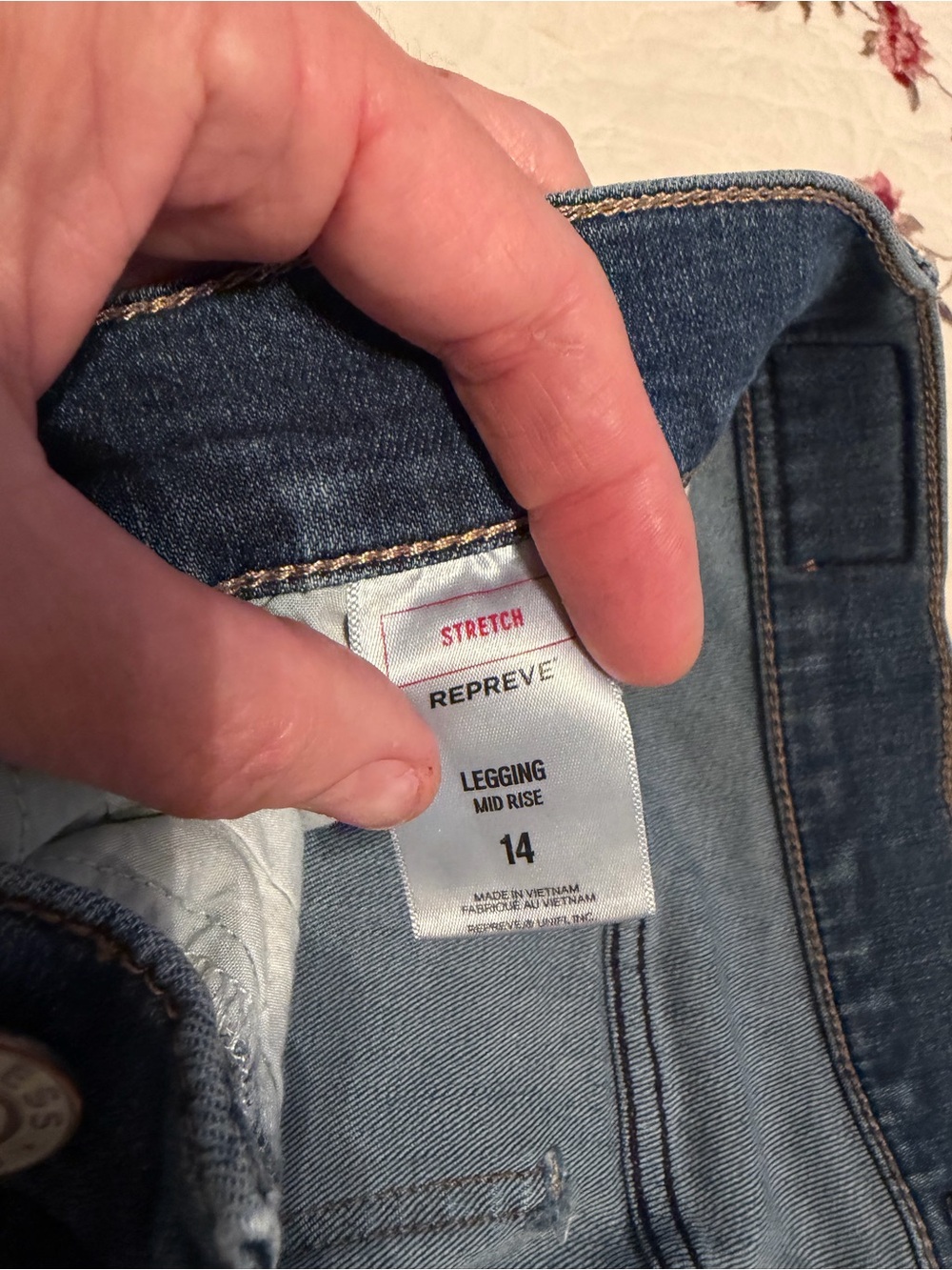 Express Stretch Denim Legging Mid Rise 14